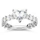 Bucherer Ring Deluxe Platinum Hjerteformet Diamant