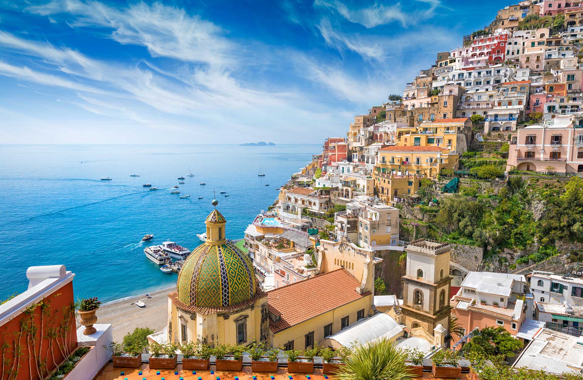 Amalfikysten og Positano